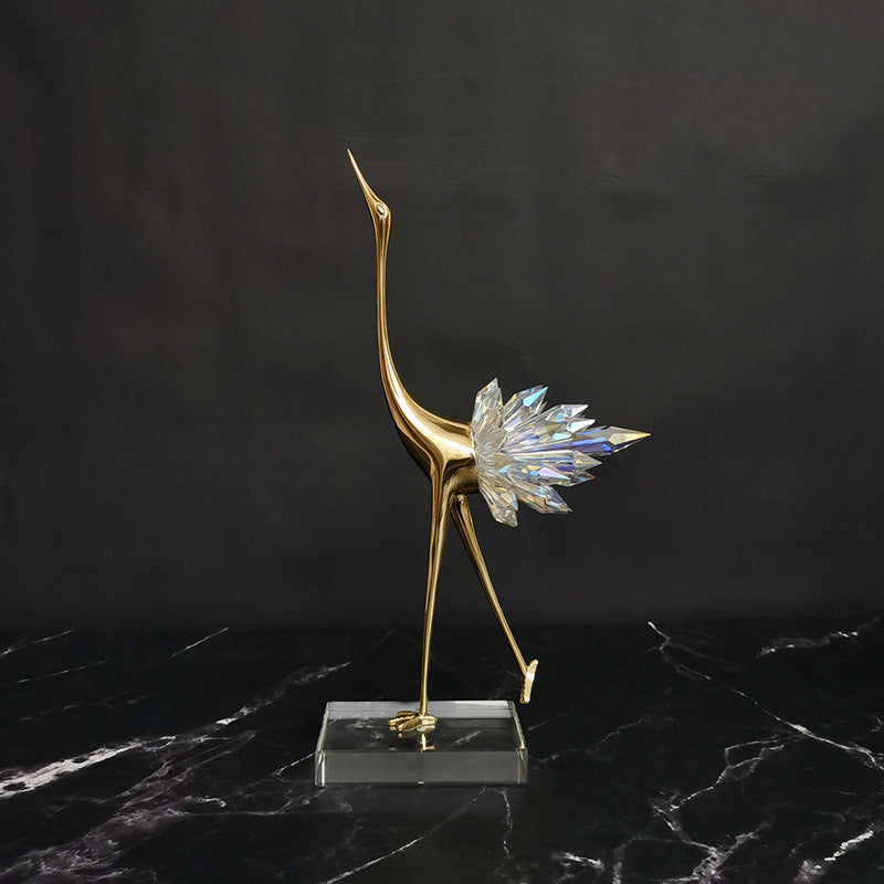 Crane Copper Ornaments | TV Cabinet Porch | KayEssence
