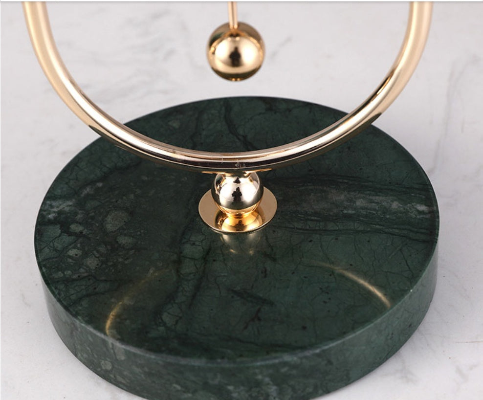 Marble Metal Clock | Home Metal Clock | KayEssence