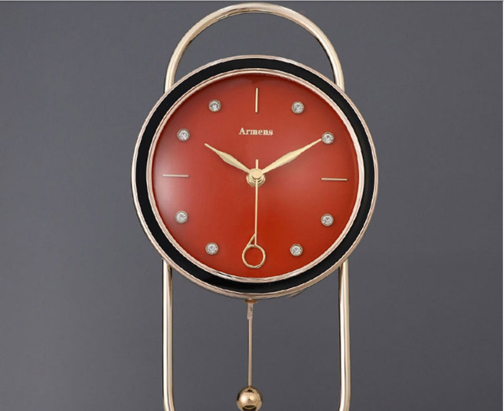 Marble Metal Clock | Home Metal Clock | KayEssence