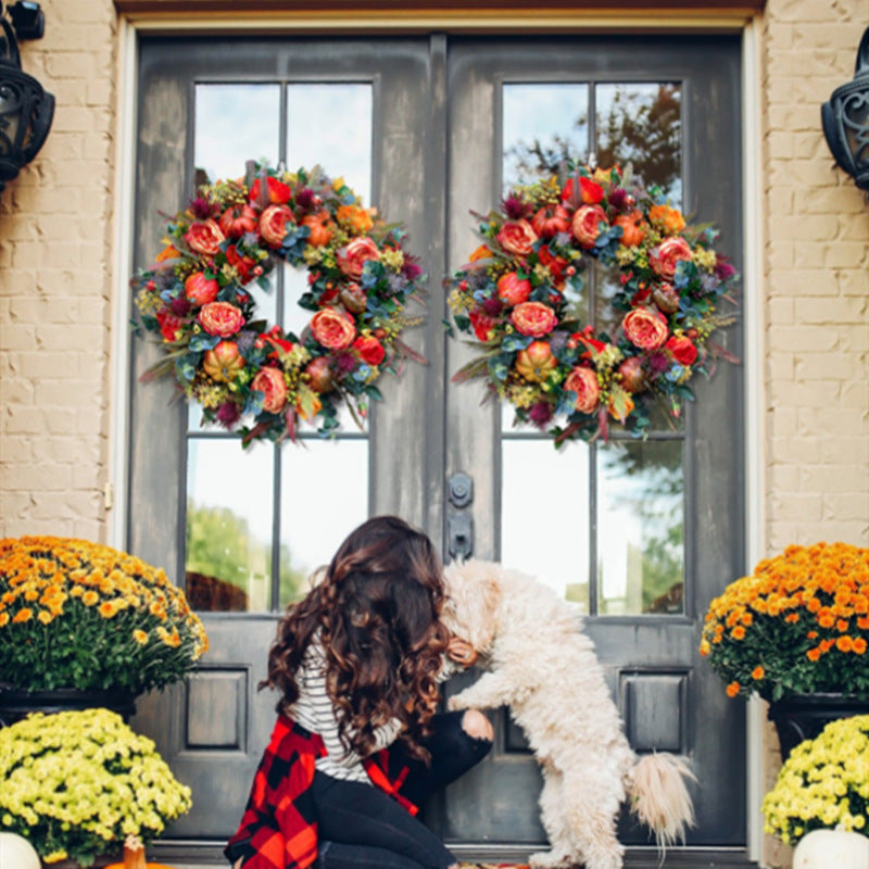 Halloween Pumpkin Wreath | Peony Pumpkin Wreath | KayEssence