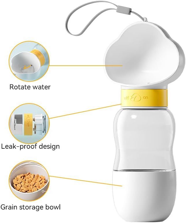 Dog Water Bottle | 200ml Dog Dispenser | KayEssence
