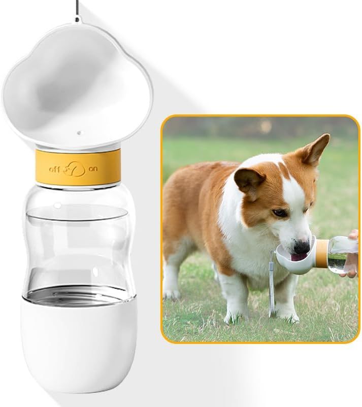 Portable Dog Water Bottle | Dog Travel Bottle | KayEssDog Water Bottle | 200ml Dog Dispenser | KayEssenceence