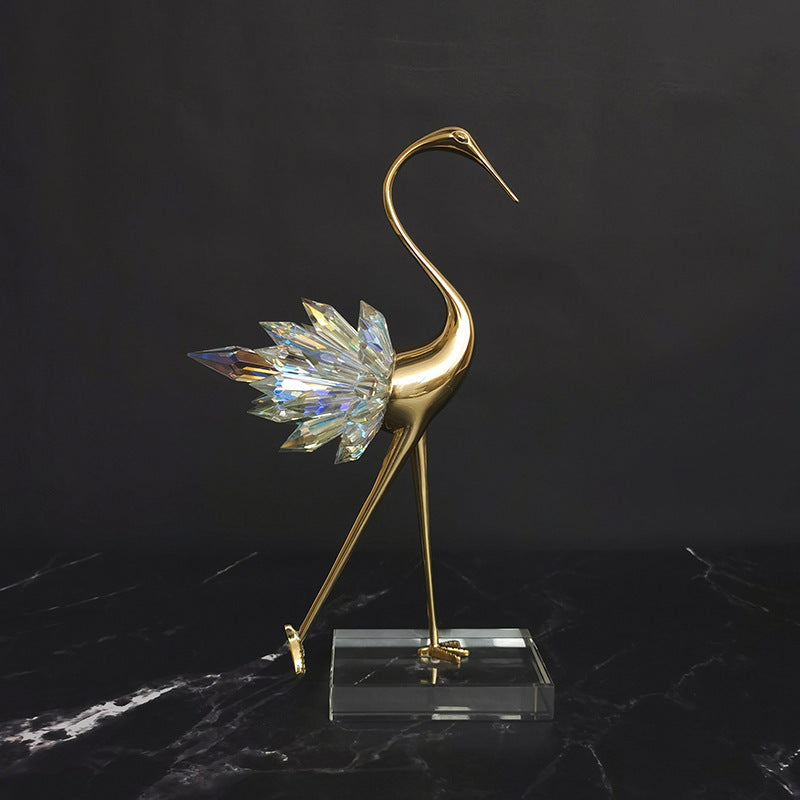Crane Copper Ornaments | TV Cabinet Porch | KayEssence