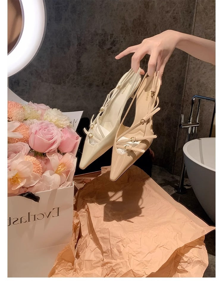 Women's High Heel Sandals | All-match Buckle Sandals | KayEssence