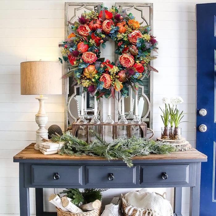 Halloween Pumpkin Wreath | Peony Pumpkin Wreath | KayEssence