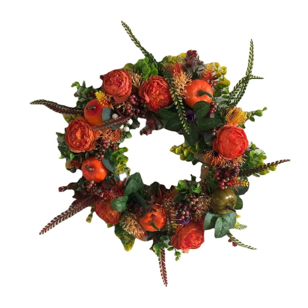 Halloween Pumpkin Wreath | Peony Pumpkin Wreath | KayEssence