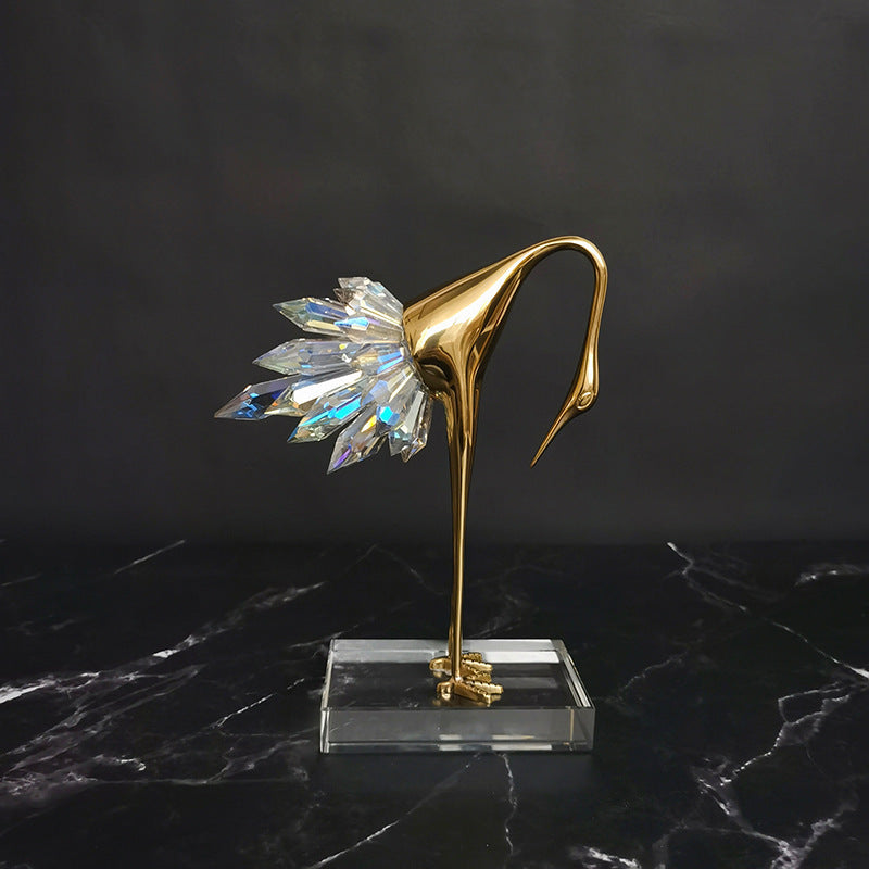 Crane Copper Ornaments | TV Cabinet Porch | KayEssence