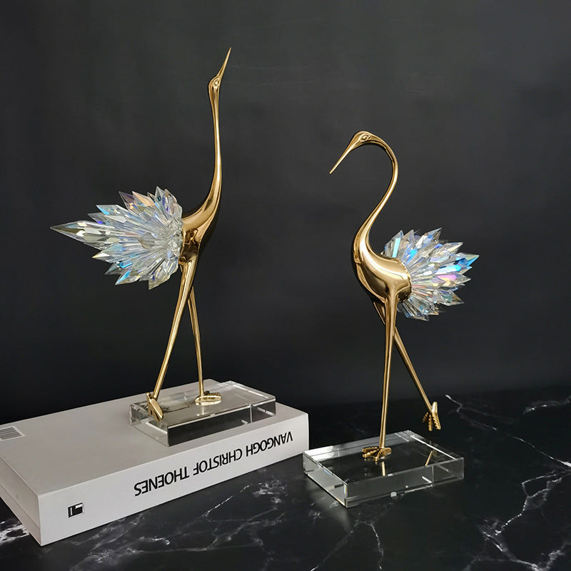 Crane Copper Ornaments | TV Cabinet Porch | KayEssence