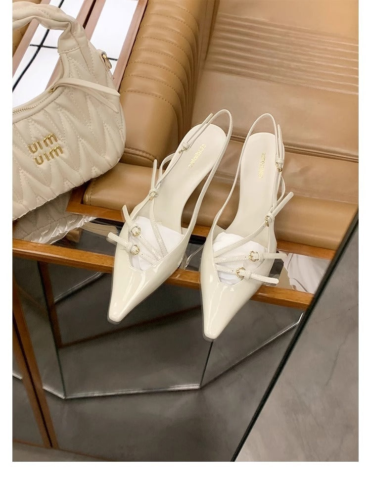 Women's High Heel Sandals | All-match Buckle Sandals | KayEssence