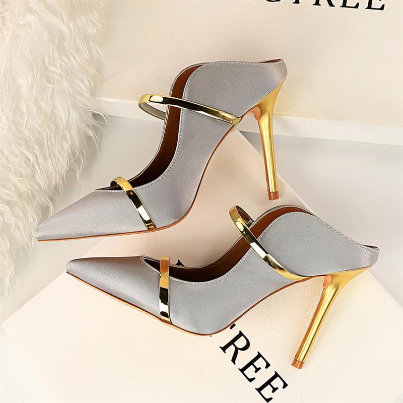 Back Empty Sandals | Women's Stiletto Single Shoes | KayEssence