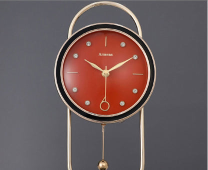 Marble Metal Clock | Home Metal Clock | KayEssence