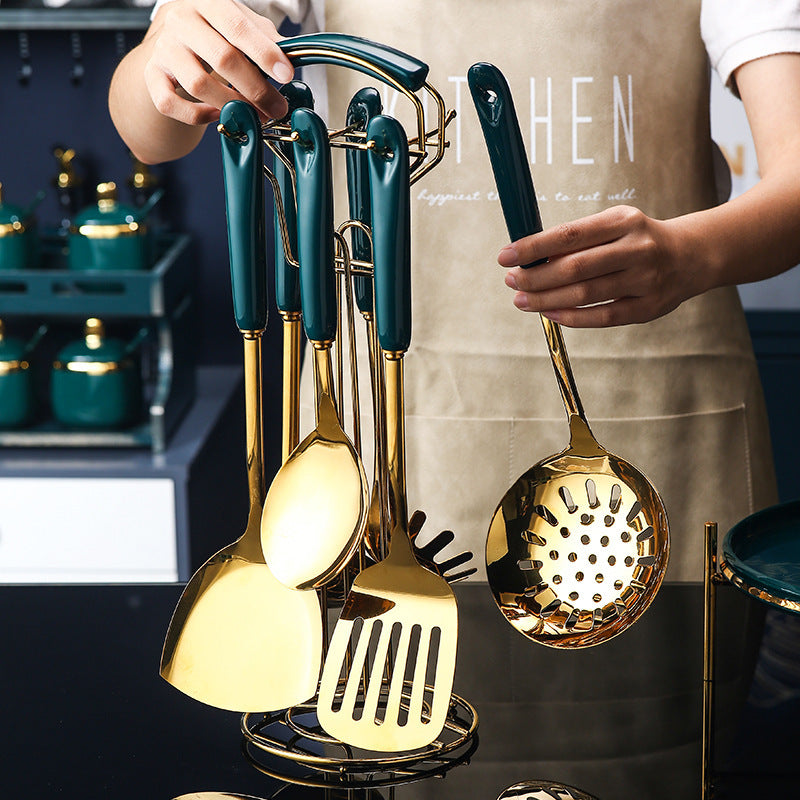Stainless Steel Utensil Set | Silicone Cooking Utensil Set |KayEssence