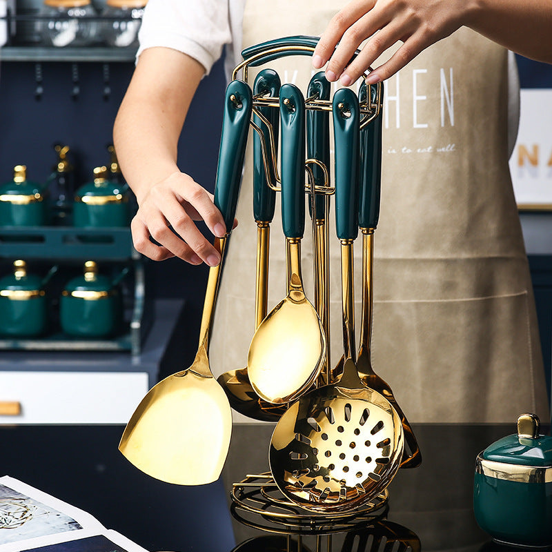 Stainless Steel Utensil Set | Silicone Cooking Utensil Set |KayEssence