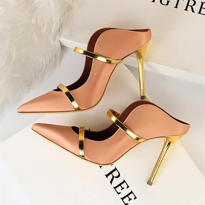 Back Empty Sandals | Women's Stiletto Single Shoes | KayEssence