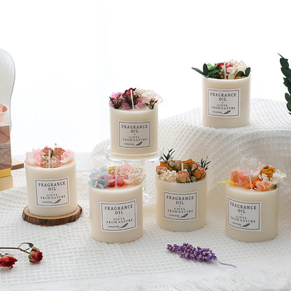 Dried Flowers Candles | Decor Romantic Candles | KayEssence