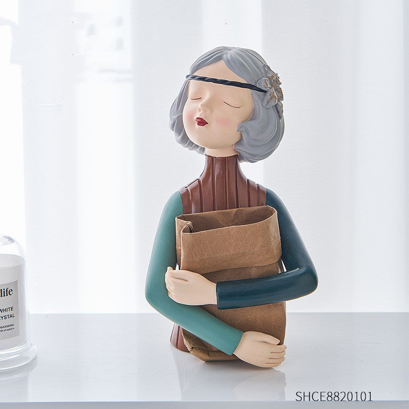 Girl Figurine Resin Sculpture | Home Decor Figurine | KayEssence
