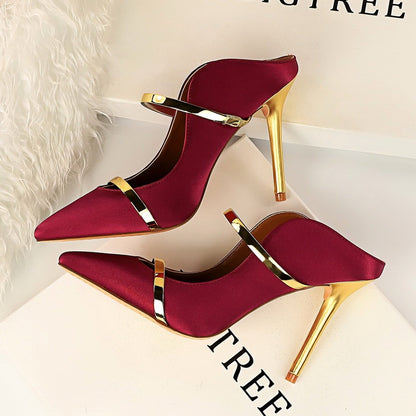 Back Empty Sandals | Women's Stiletto Single Shoes | KayEssence