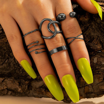 Geometric Cross Rings | Simple Wear 6 Rings | KayEssence