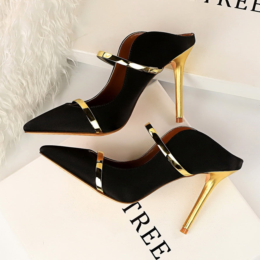 Back Empty Sandals | Women's Stiletto Single Shoes | KayEssence