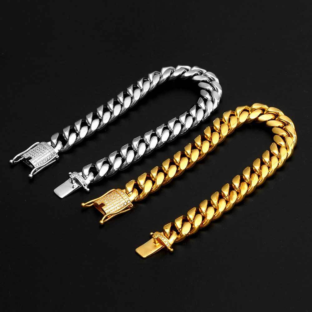 Diamante Buckle Bracelet | Encryption Cuban Bracelet | KayEssence