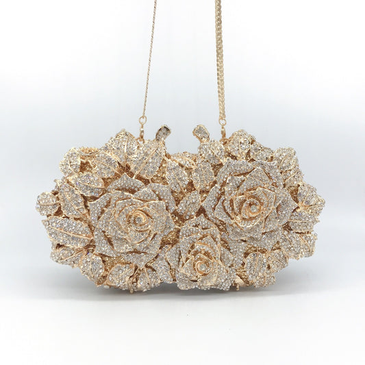 Hollow Rose Bag | Diamond Dinner Bag | KayEssence