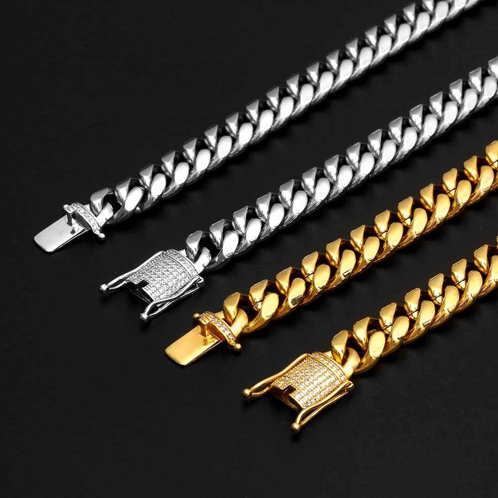 Diamante Buckle Bracelet | Encryption Cuban Bracelet | KayEssence