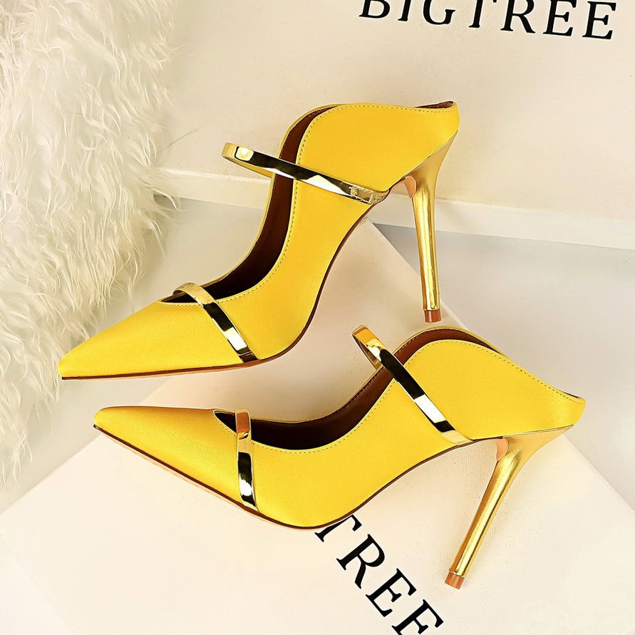 Back Empty Sandals | Women's Stiletto Single Shoes | KayEssence