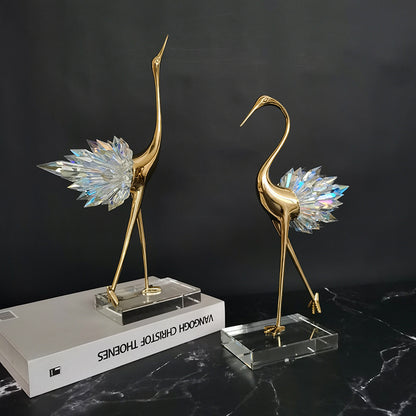 Crane Copper Ornaments | TV Cabinet Porch | KayEssence