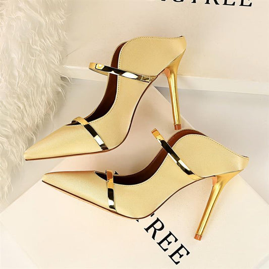 Back Empty Sandals | Women's Stiletto Single Shoes | KayEssence