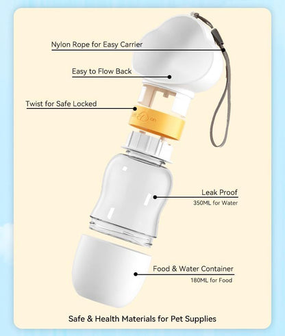 Dog Water Bottle | 200ml Dog Dispenser | KayEssence
