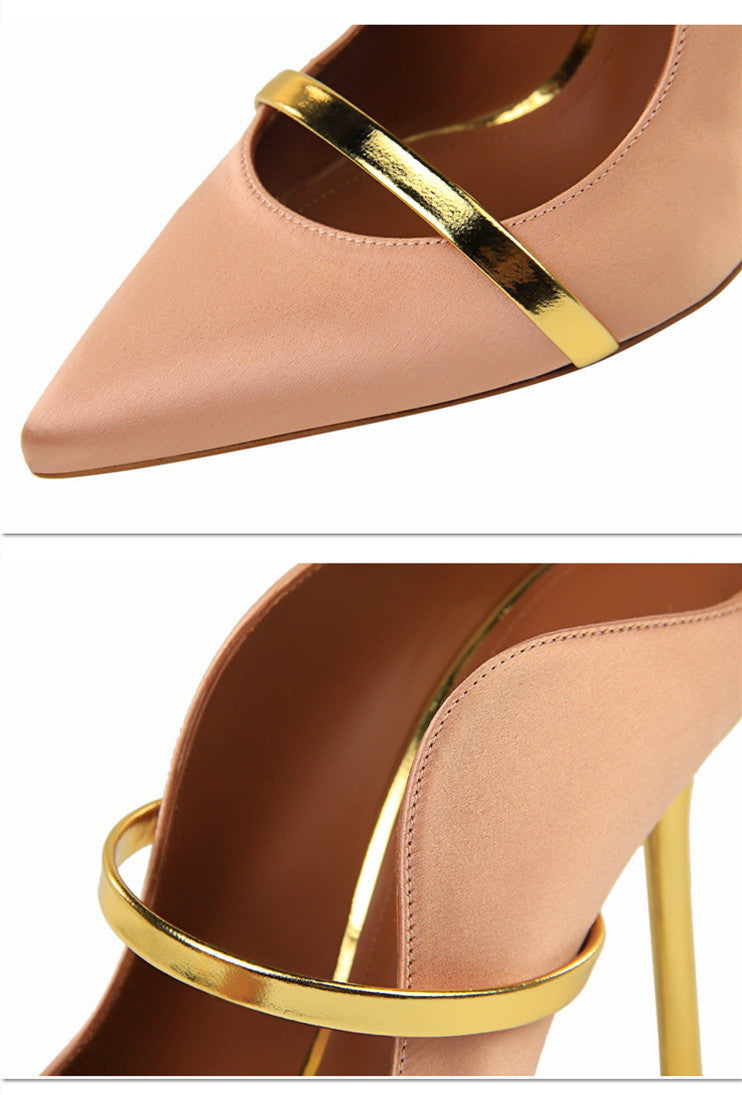 Back Empty Sandals | Women's Stiletto Single Shoes | KayEssence